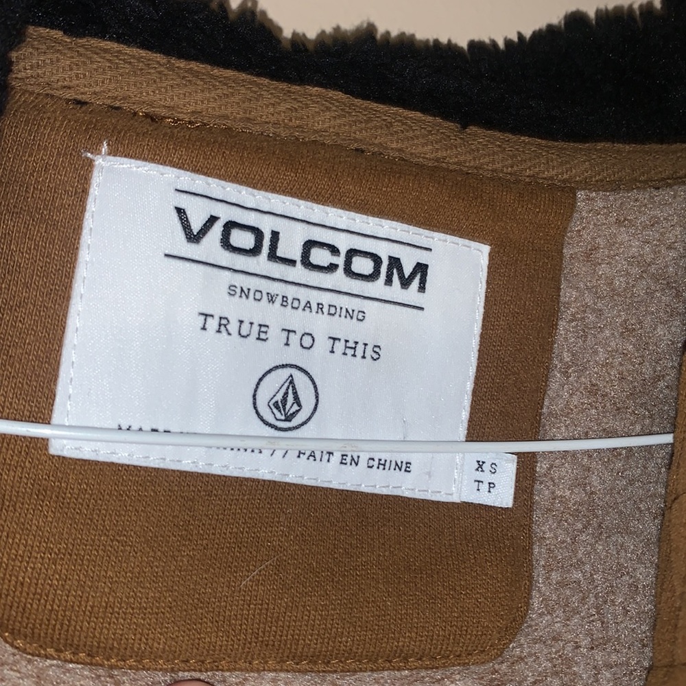 Volcom XS Brown Jacket Hoodie - Picture 3 of 4